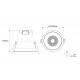 NUNKI 9W 3CCT Dimável Branco IP44