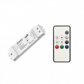 KIT ECO | Controlador RGB, RGBW, CCT + Comando Ultrafino RGB . RGBW RF