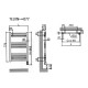 Seca Toalhas ELBA Oval 300W Cromado L50cm