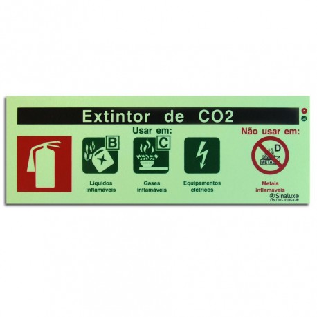 Sinal - Extintor de CO2