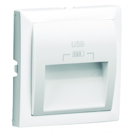 Centro p/ Carreg. Duplo USB c/ Saídas a 20º Tipo A Branco 90673TBR