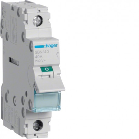 Interruptor 1P 40A SB140/SBN140 Hager