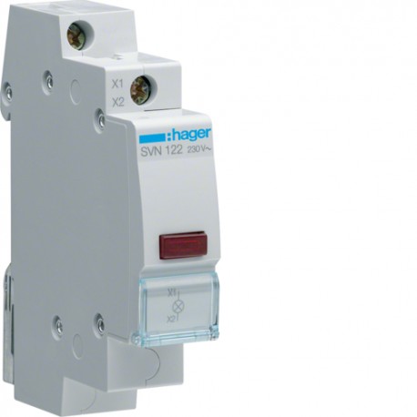 Sinalizador Simples Vermelho 230V SVN122 Hager