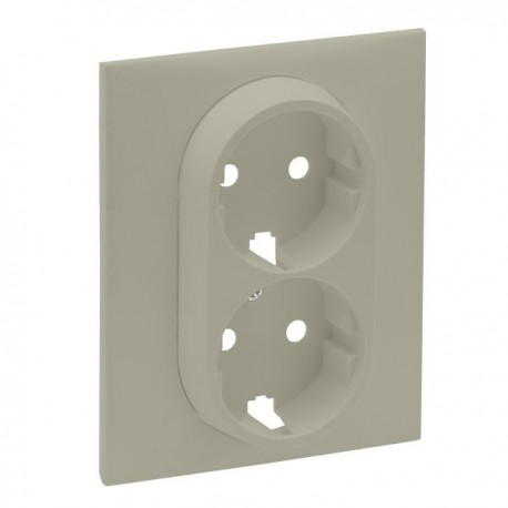 Centro P/ Tom. Dupla Schuko Areia Niloé Step - 864622