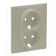 Centro P/ Tom. Dupla Schuko Areia Niloé Step - 864622