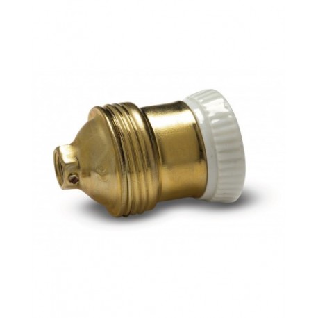 Suporte E14 Latão e Porcelana