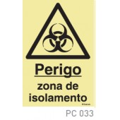 Perigo Zona de Isolamento COVID-19 PC033
