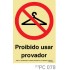 Proibido usar provador COVID-19 PC078