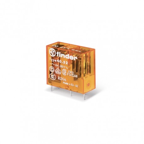 Mini Relé para Circuito Impresso e Plug-In 8A 230V FINDER