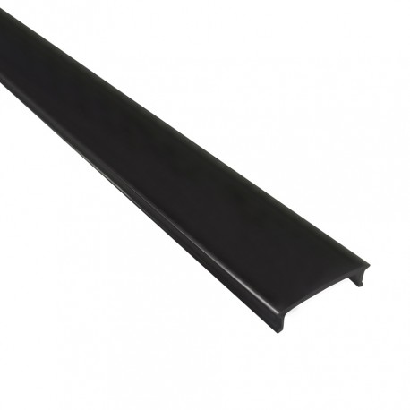 Difusor para perfil de alumínio U Preto