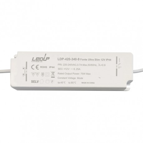 Fonte ULTRA Slim 12V 75W IP44
