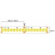 Fita LED 2835 24V 19.8W 224Leds/mt IP20
