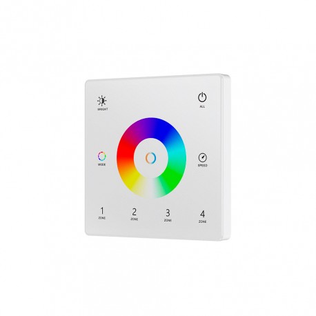 Comando RGB+CCT RF de Parede (4 zonas)